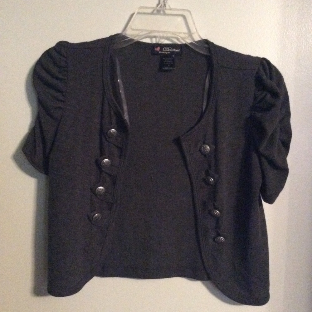 Dark Grey Button Vest